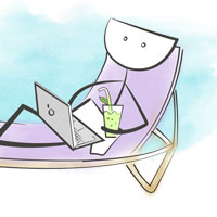 Человек отдыхает